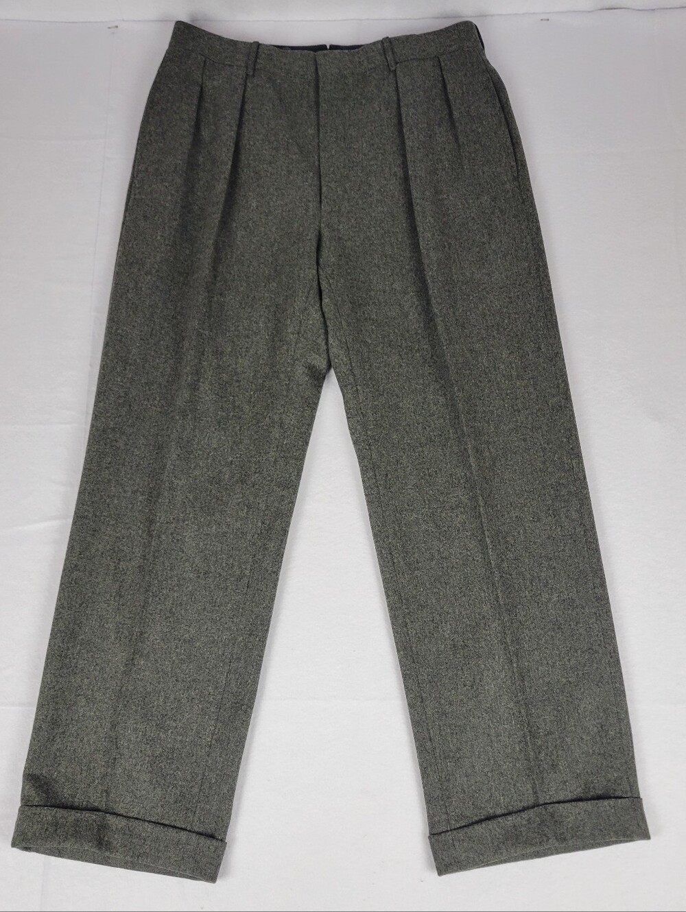 Polo Ralph Lauren Gray Wool & Cashmere Trousers, Dress Pants Size 34, Italy